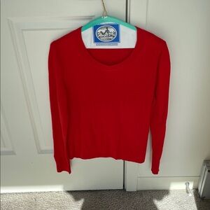 J Crew Cashmere Red Women's Sweater